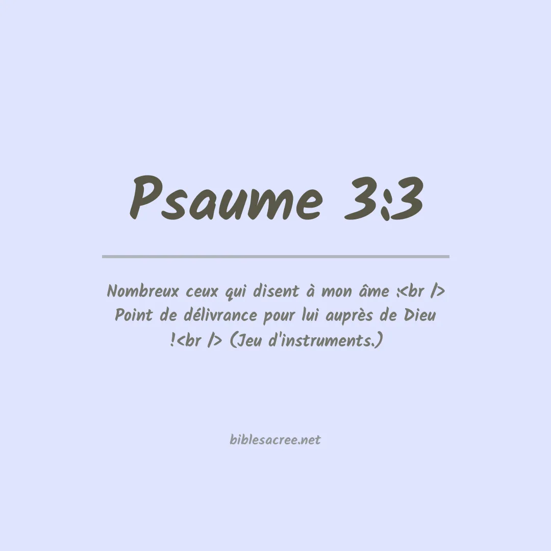 Psaume - 3:3