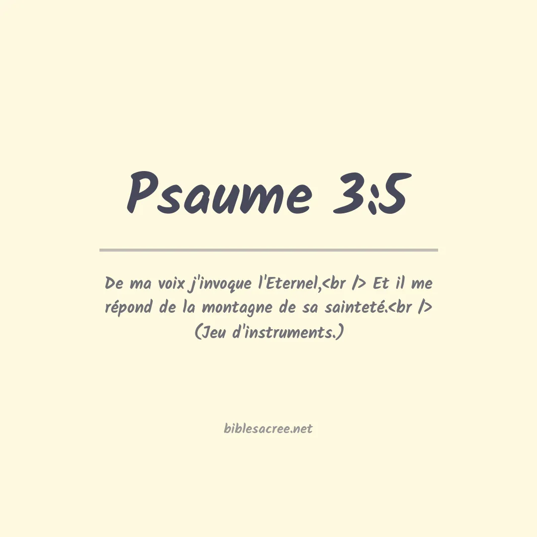 Psaume - 3:5