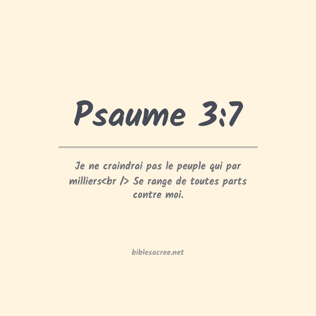 Psaume - 3:7