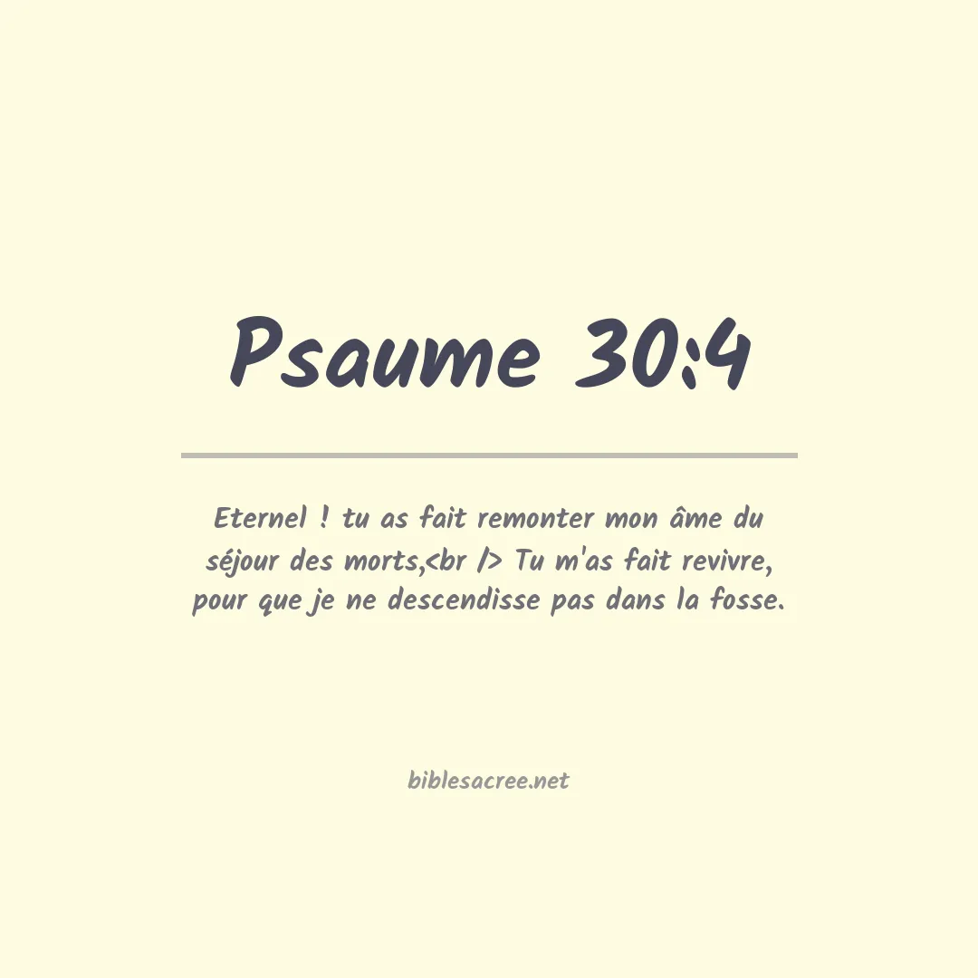 Psaume - 30:4
