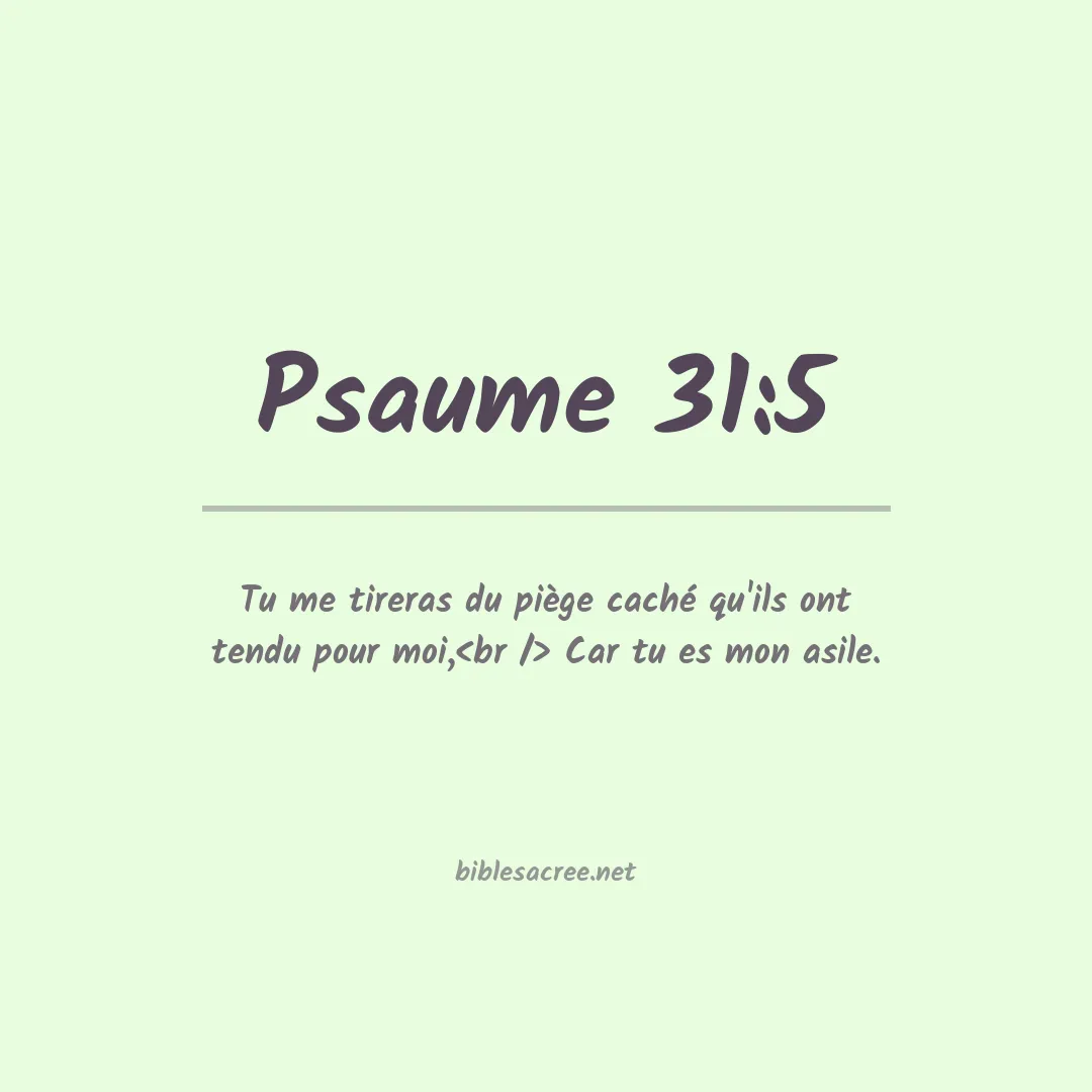 Psaume - 31:5