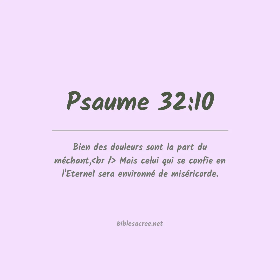 Psaume - 32:10