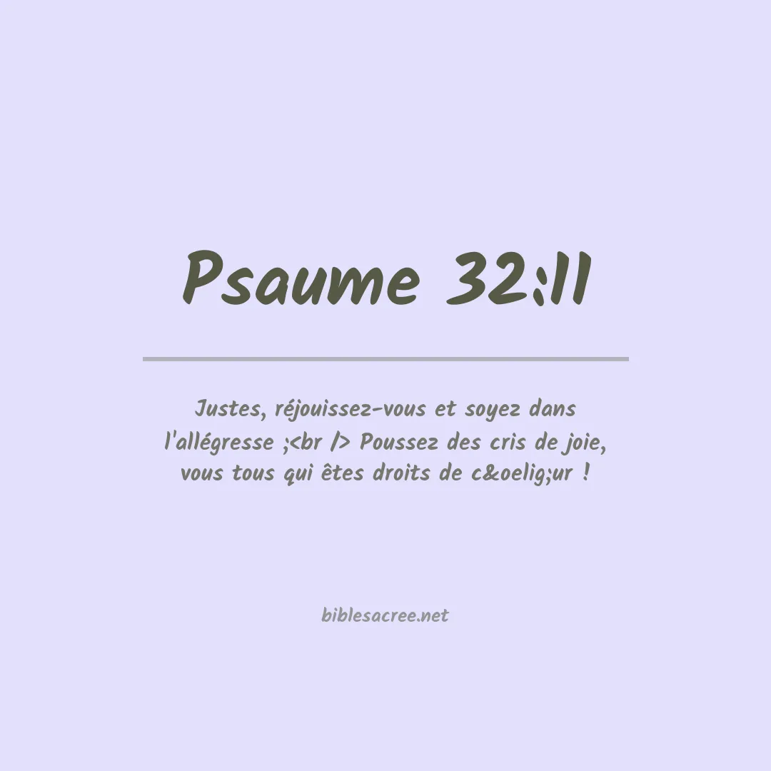 Psaume - 32:11