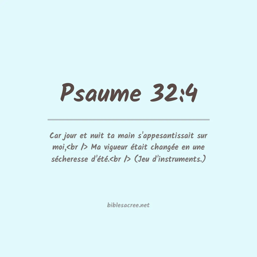 Psaume - 32:4