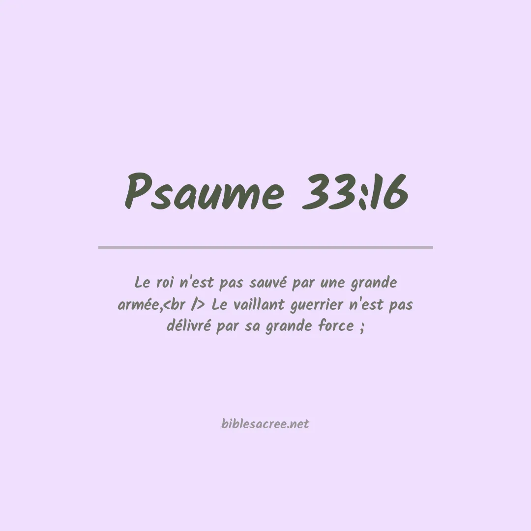 Psaume - 33:16