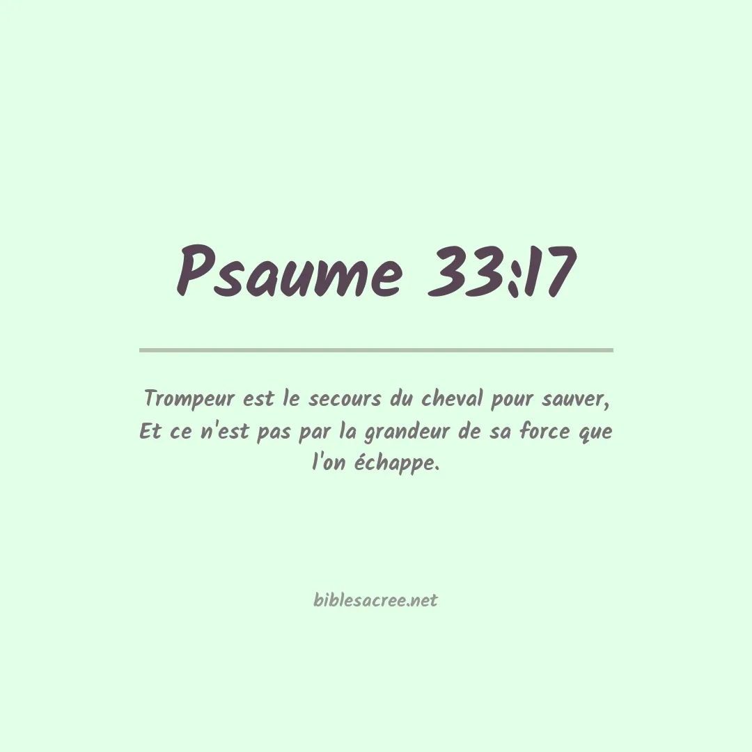 Psaume - 33:17