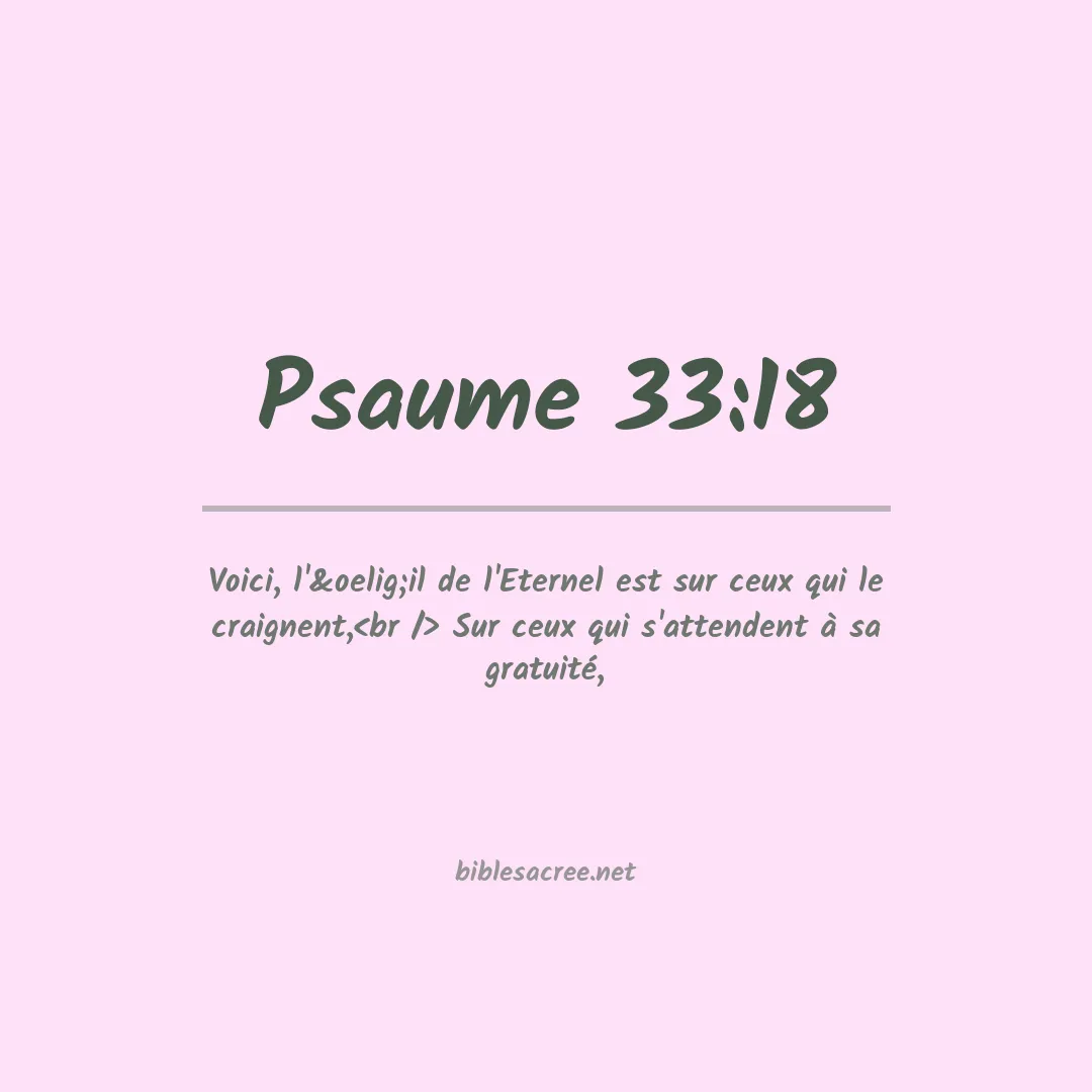 Psaume - 33:18