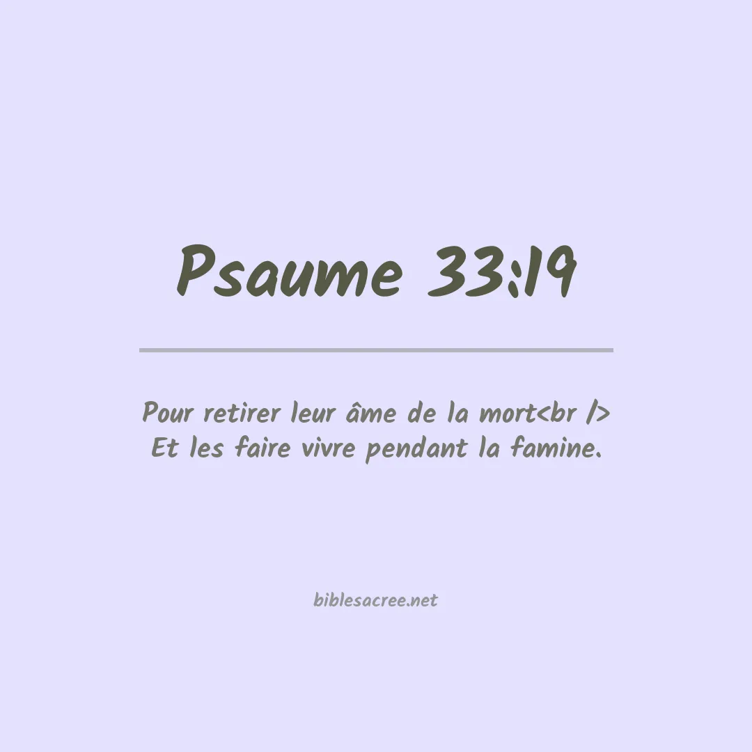 Psaume - 33:19