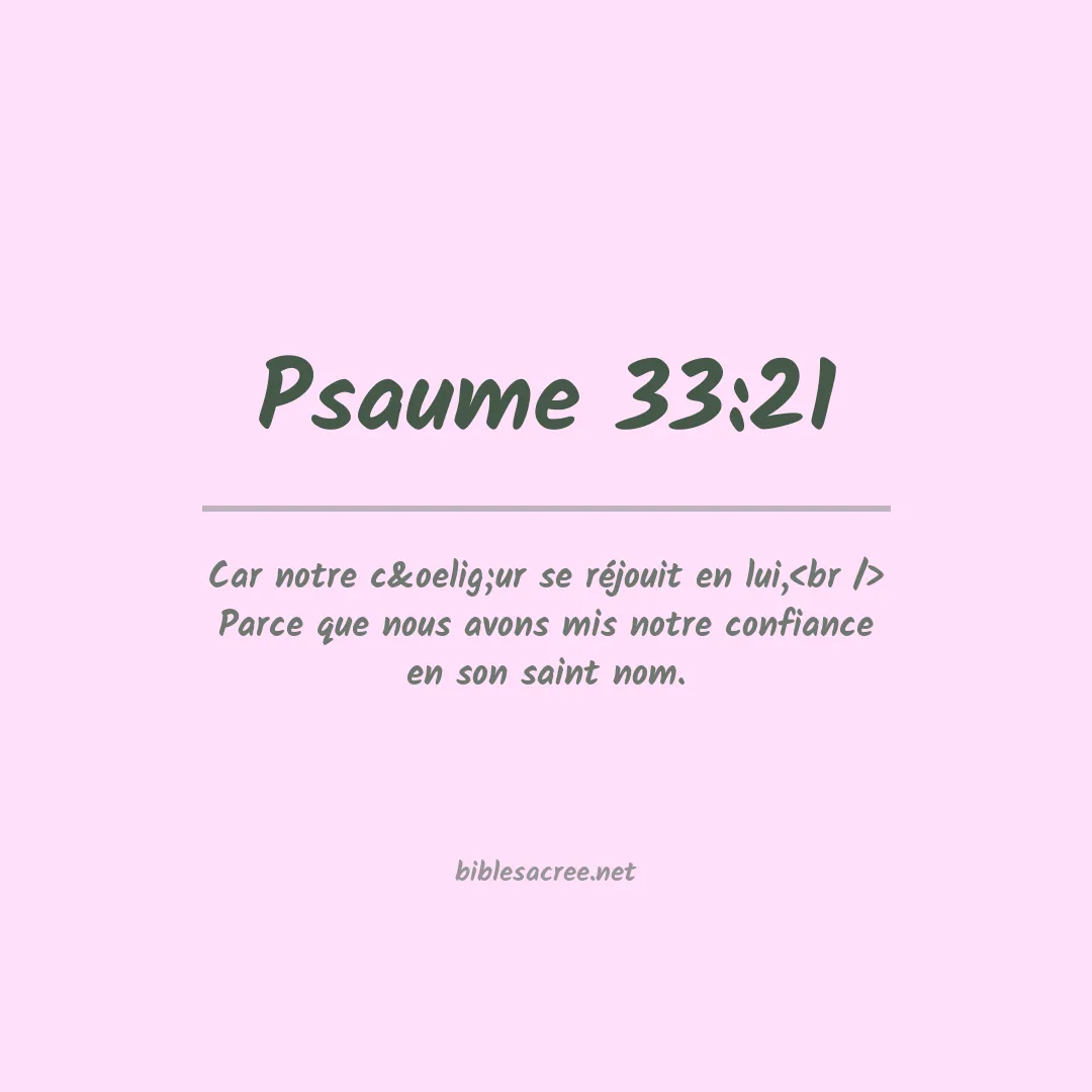 Psaume - 33:21