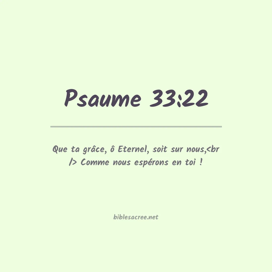 Psaume - 33:22