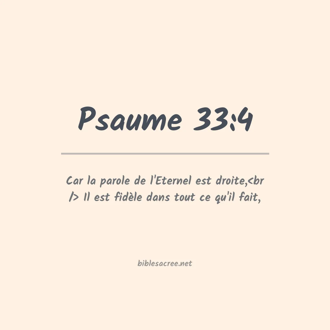 Psaume - 33:4
