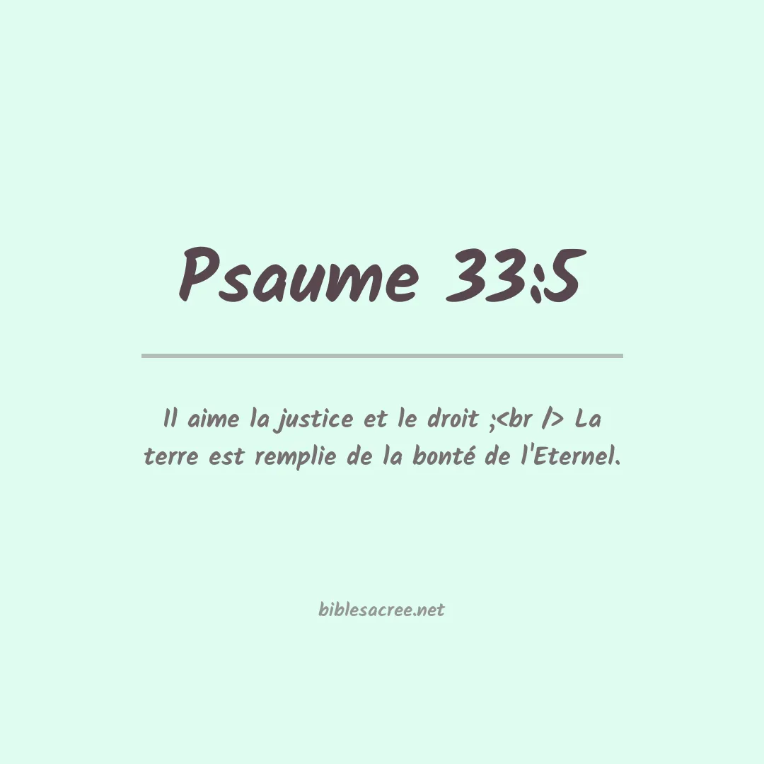 Psaume - 33:5