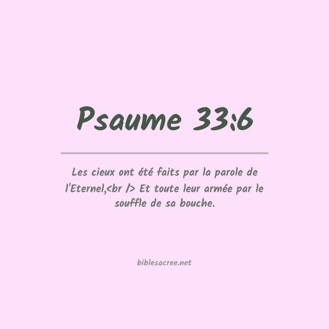 Psaume - 33:6