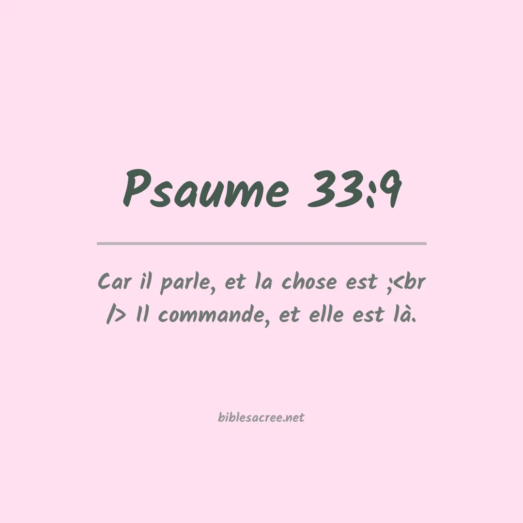 Psaume - 33:9
