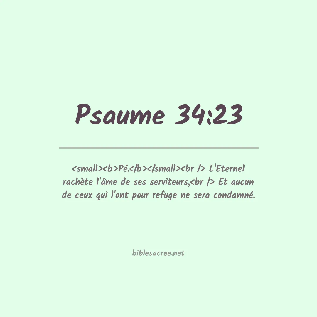 Psaume - 34:23