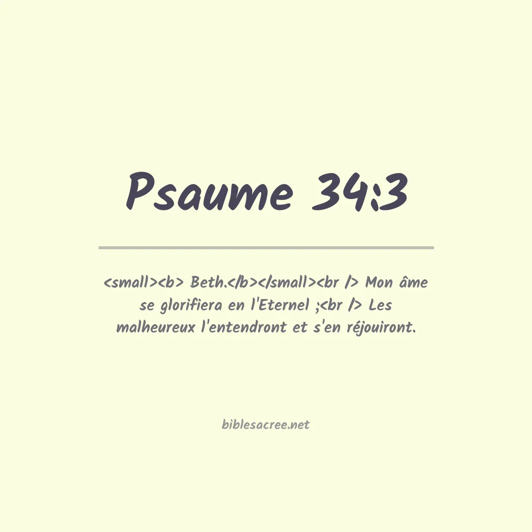 Psaume - 34:3