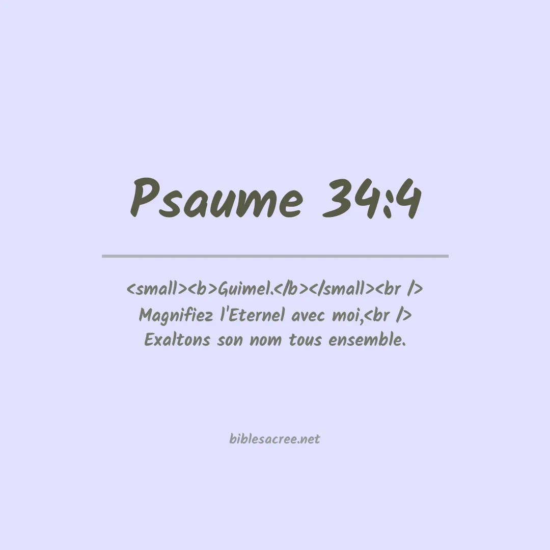 Psaume - 34:4