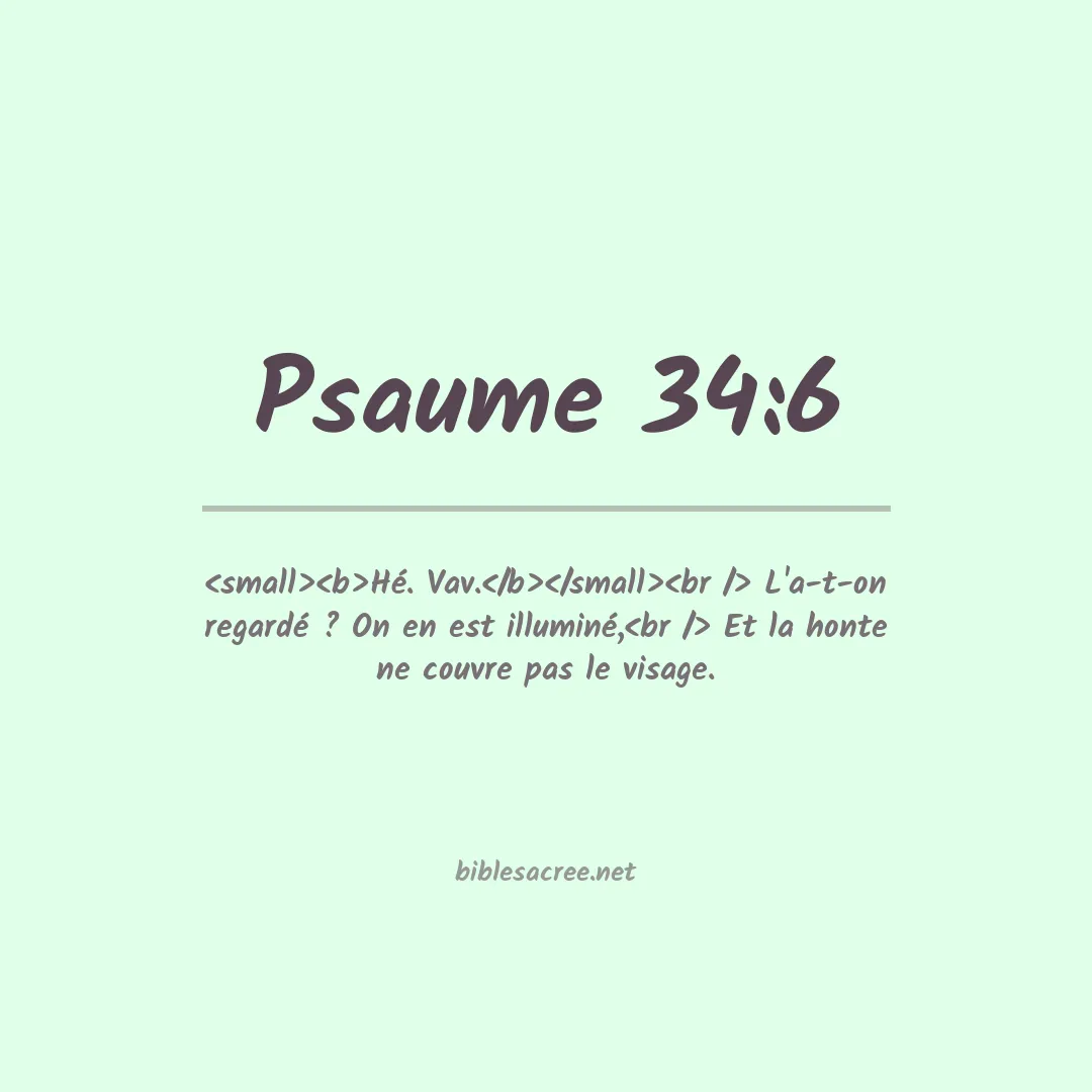Psaume - 34:6