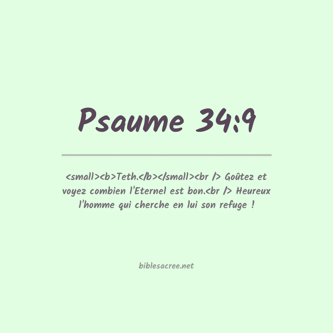 Psaume - 34:9