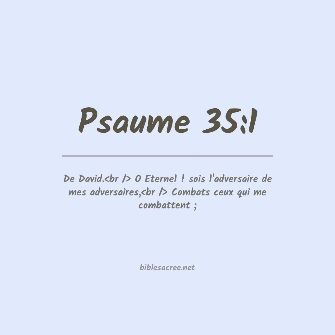 Psaume - 35:1
