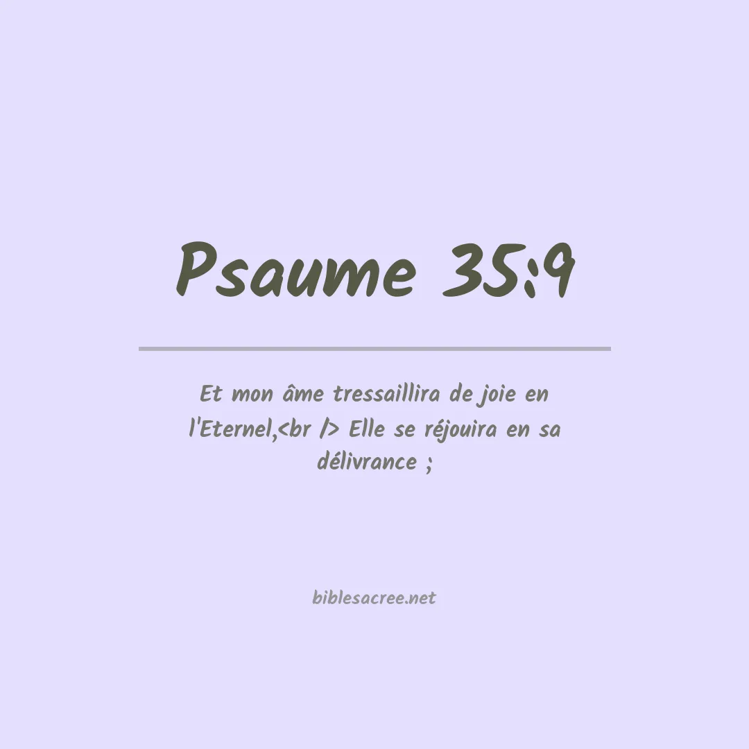 Psaume - 35:9