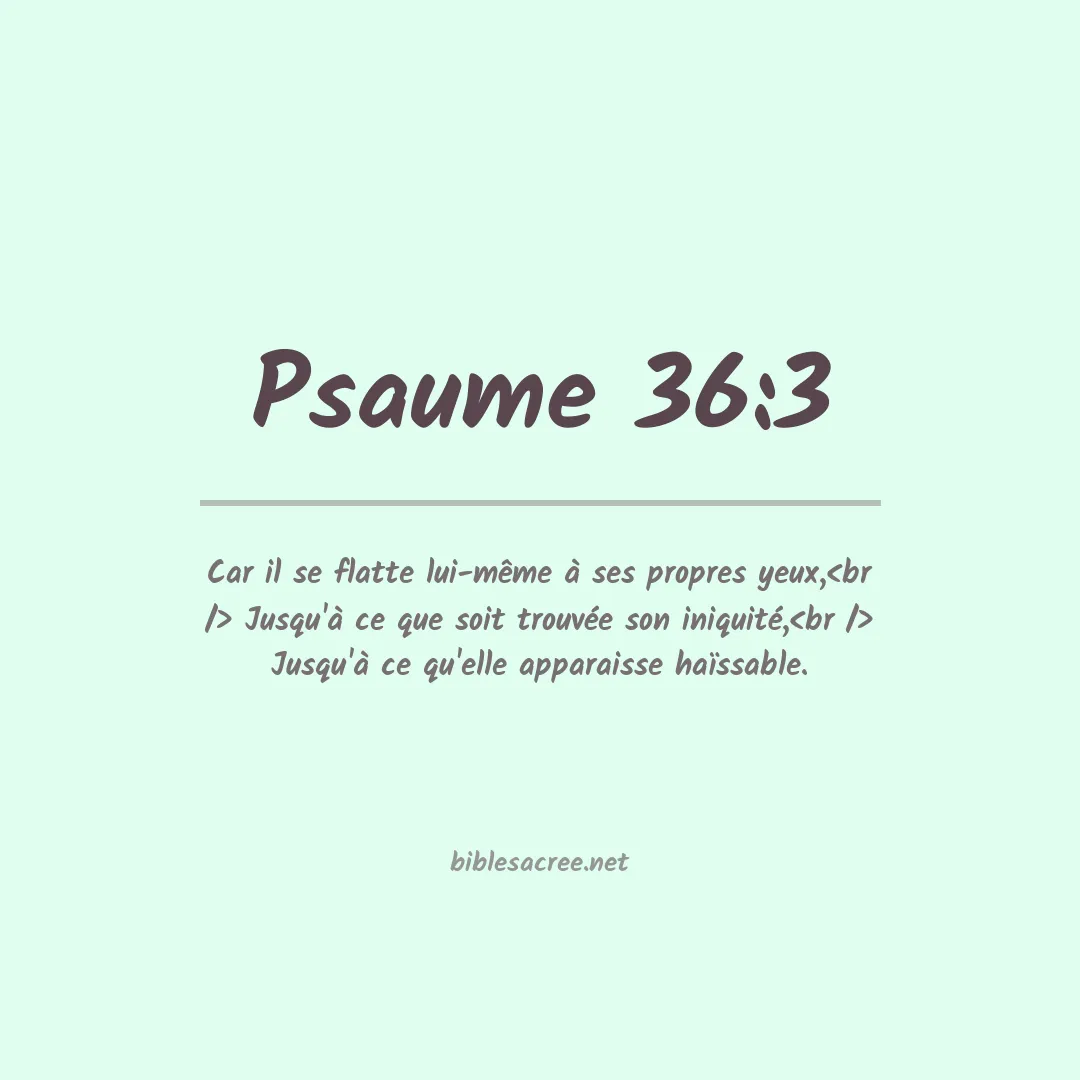 Psaume - 36:3