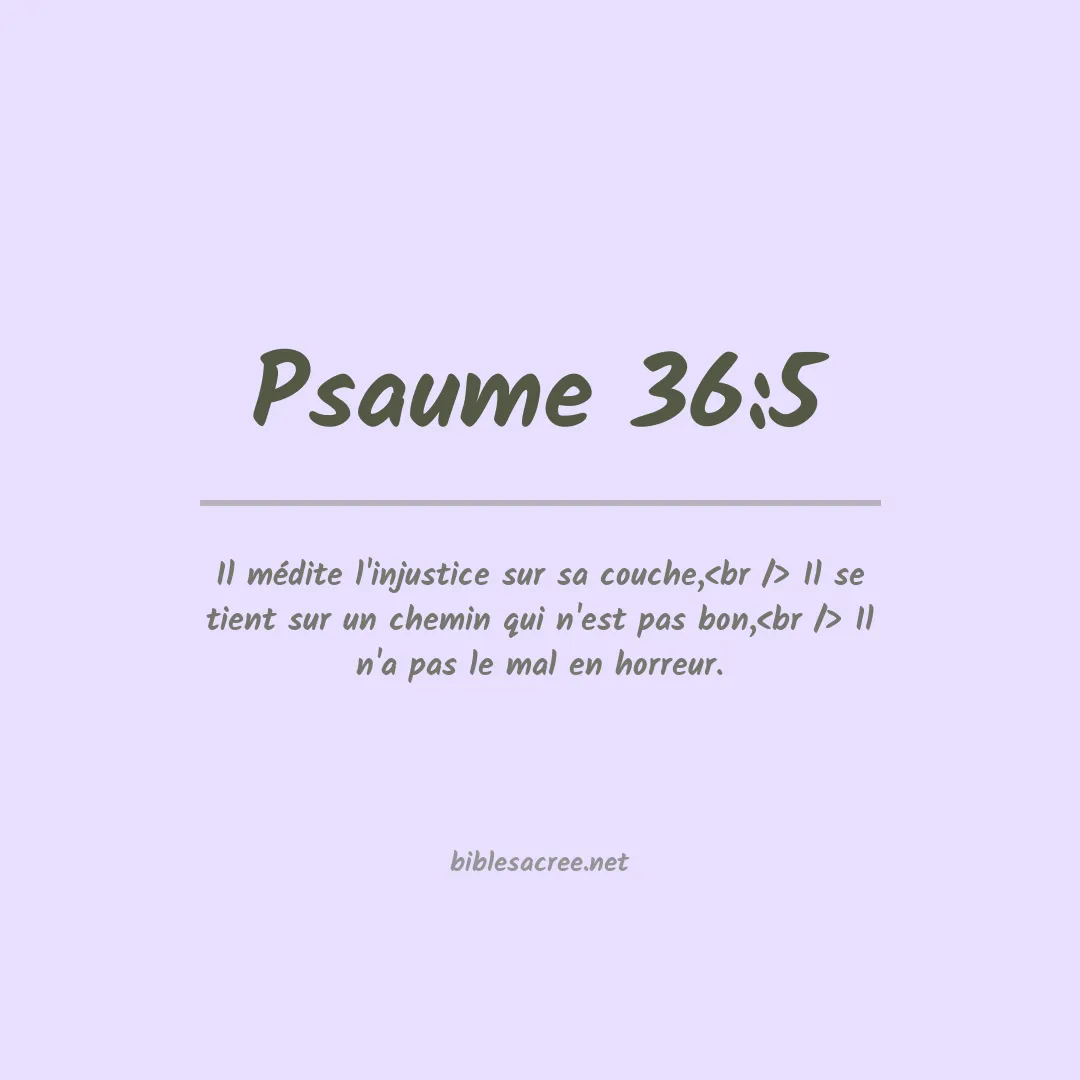 Psaume - 36:5