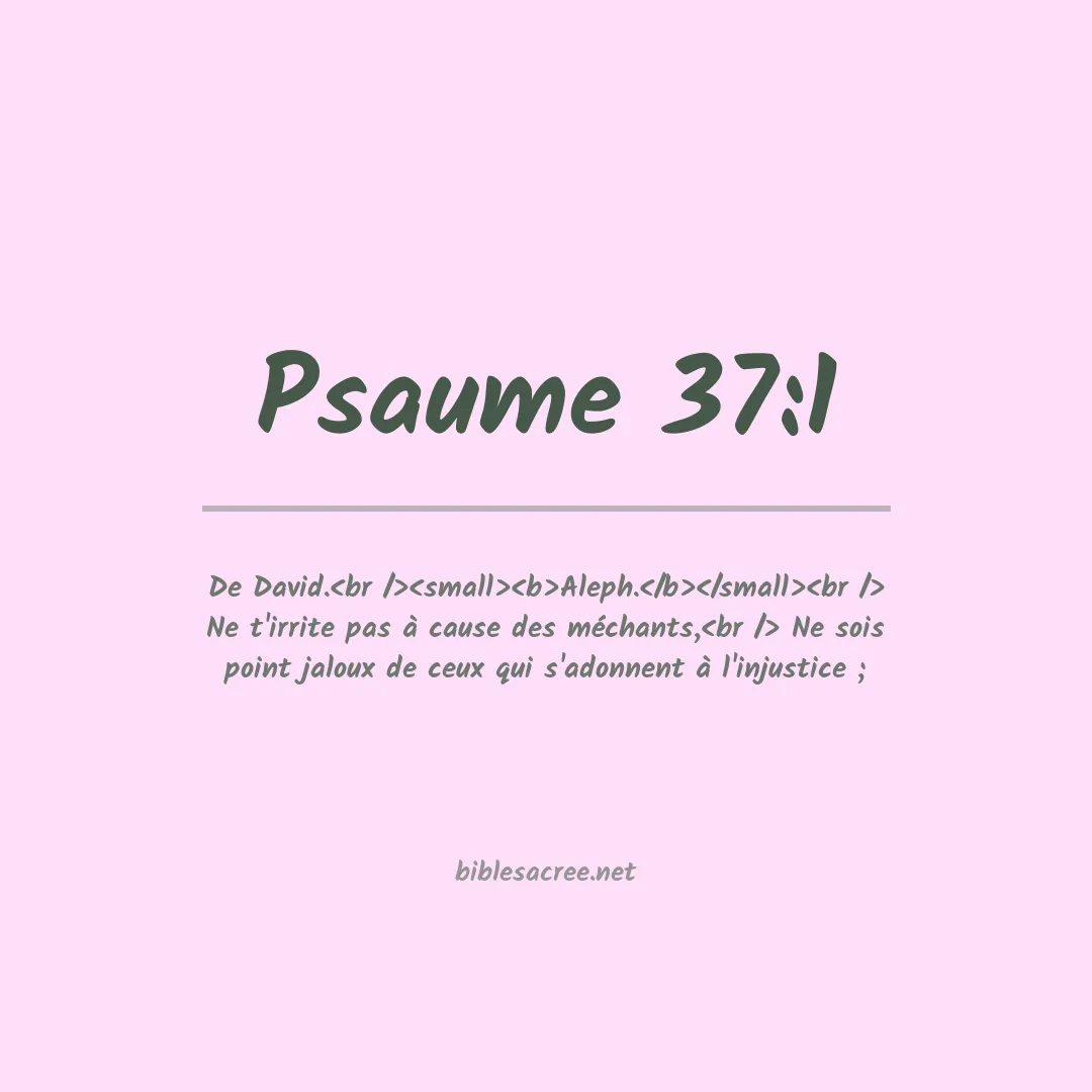 Psaume - 37:1