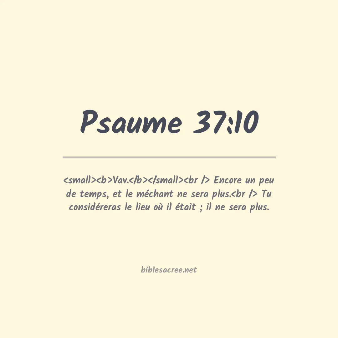 Psaume - 37:10