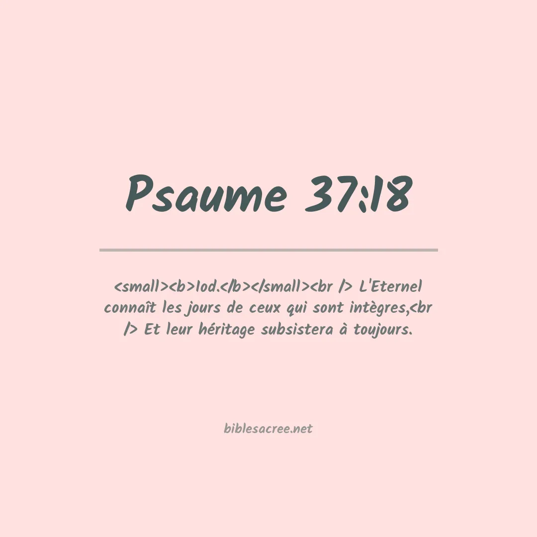 Psaume - 37:18