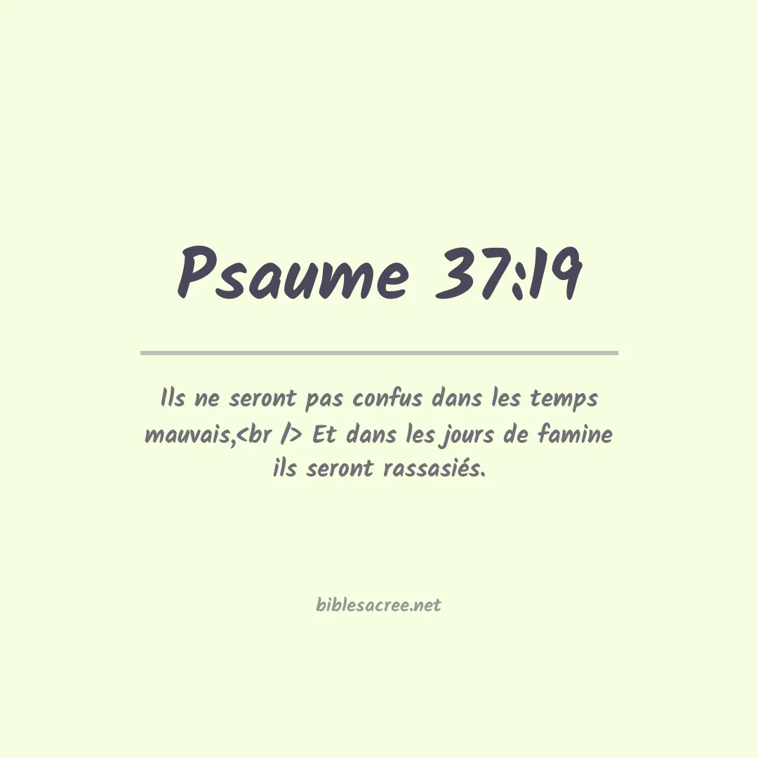 Psaume - 37:19
