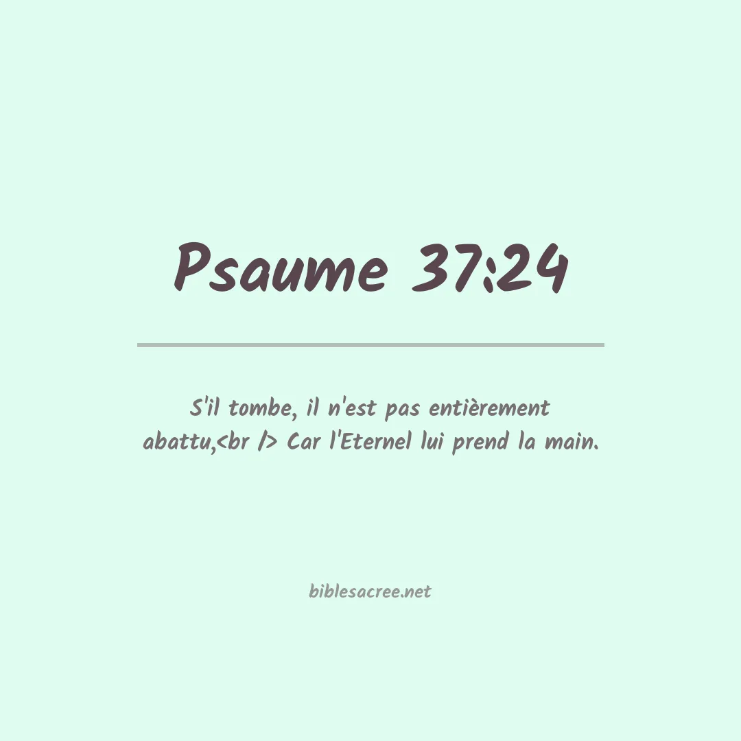 Psaume - 37:24