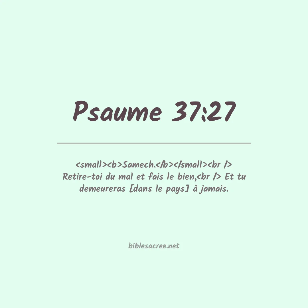 Psaume - 37:27