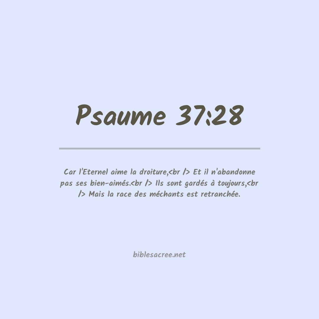 Psaume - 37:28