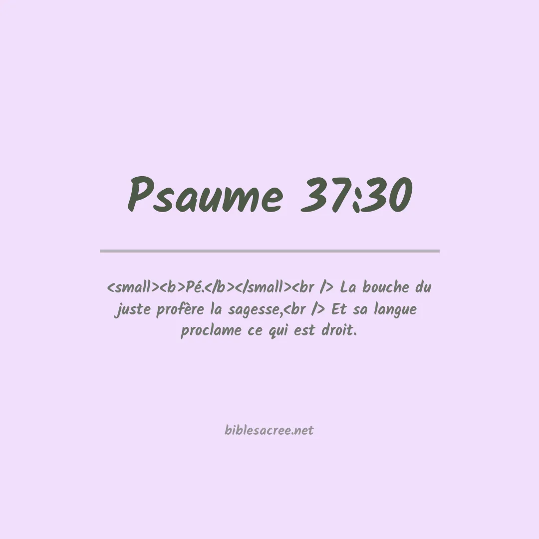 Psaume - 37:30