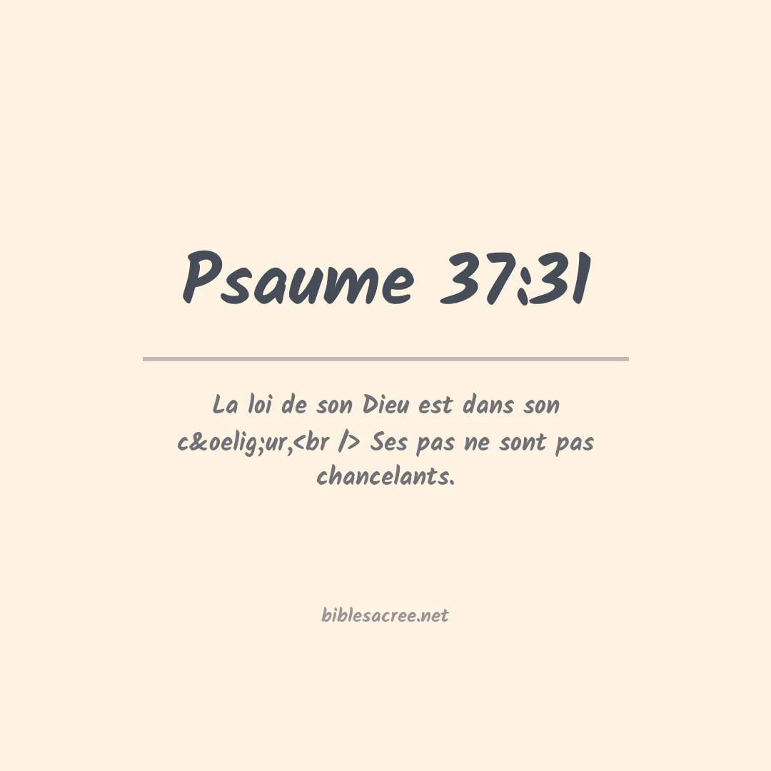 Psaume - 37:31