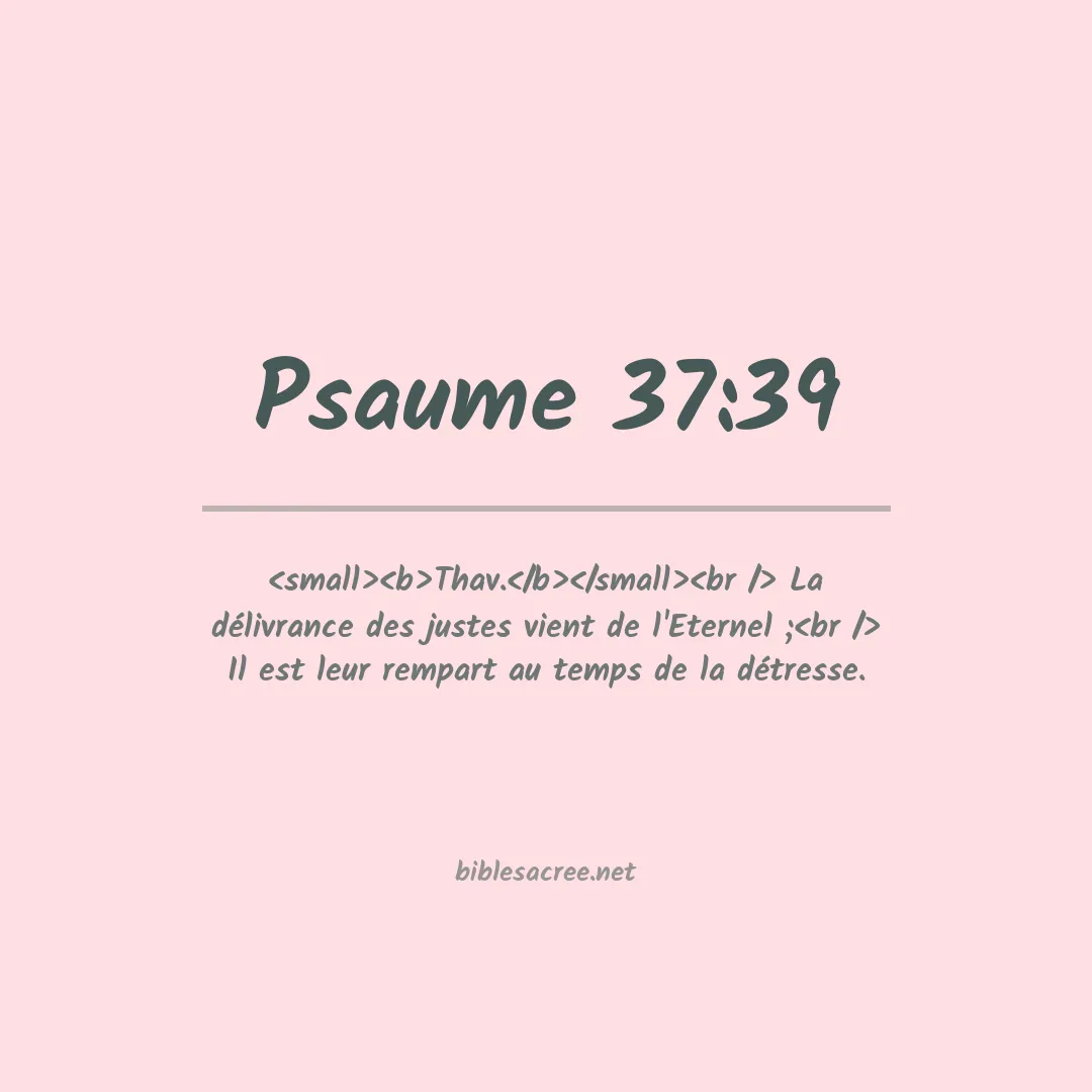 Psaume - 37:39