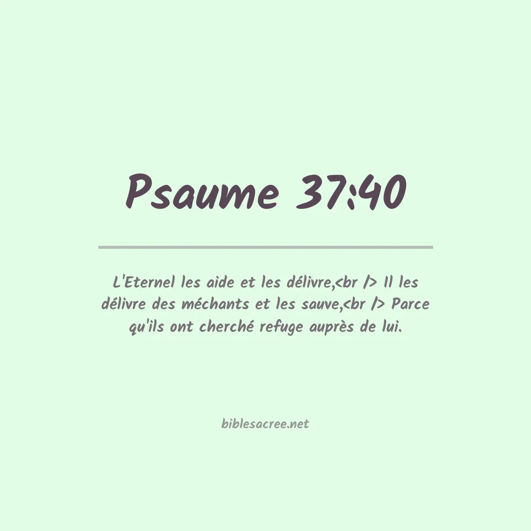 Psaume - 37:40