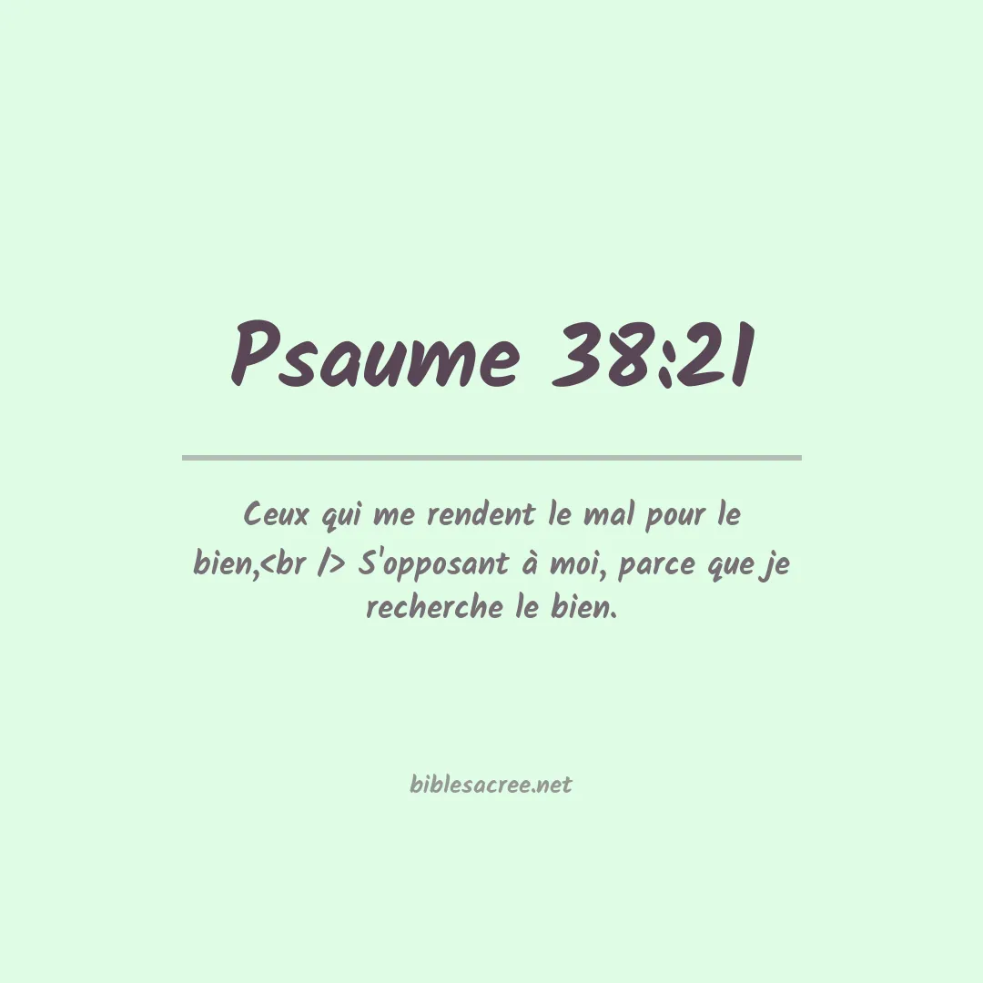 Psaume - 38:21