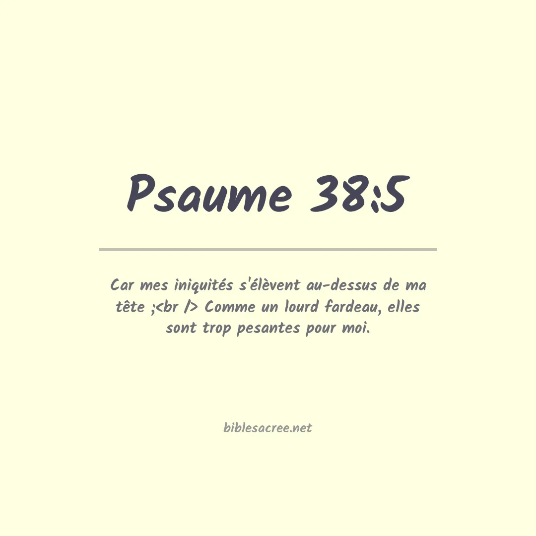 Psaume - 38:5