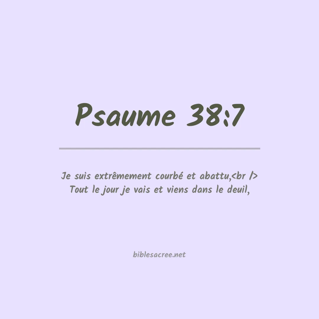 Psaume - 38:7