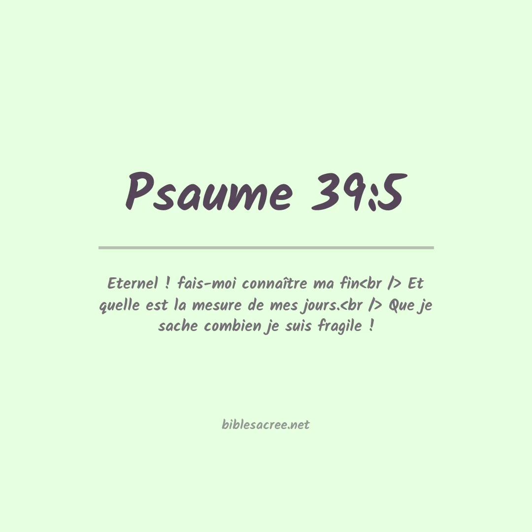 Psaume - 39:5