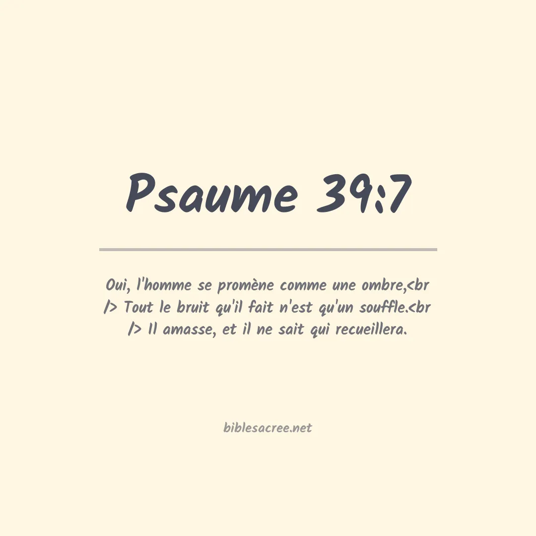 Psaume - 39:7