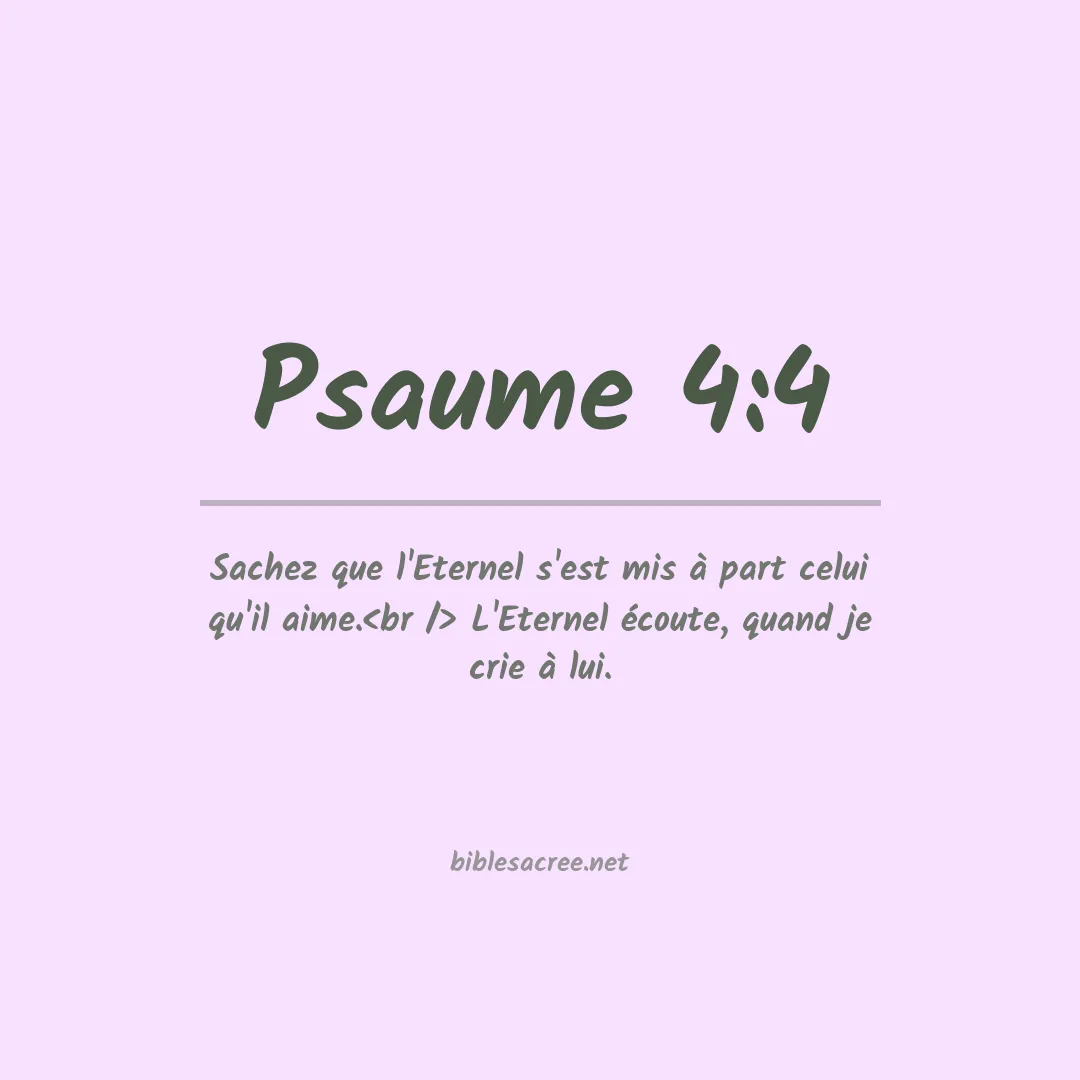 Psaume - 4:4
