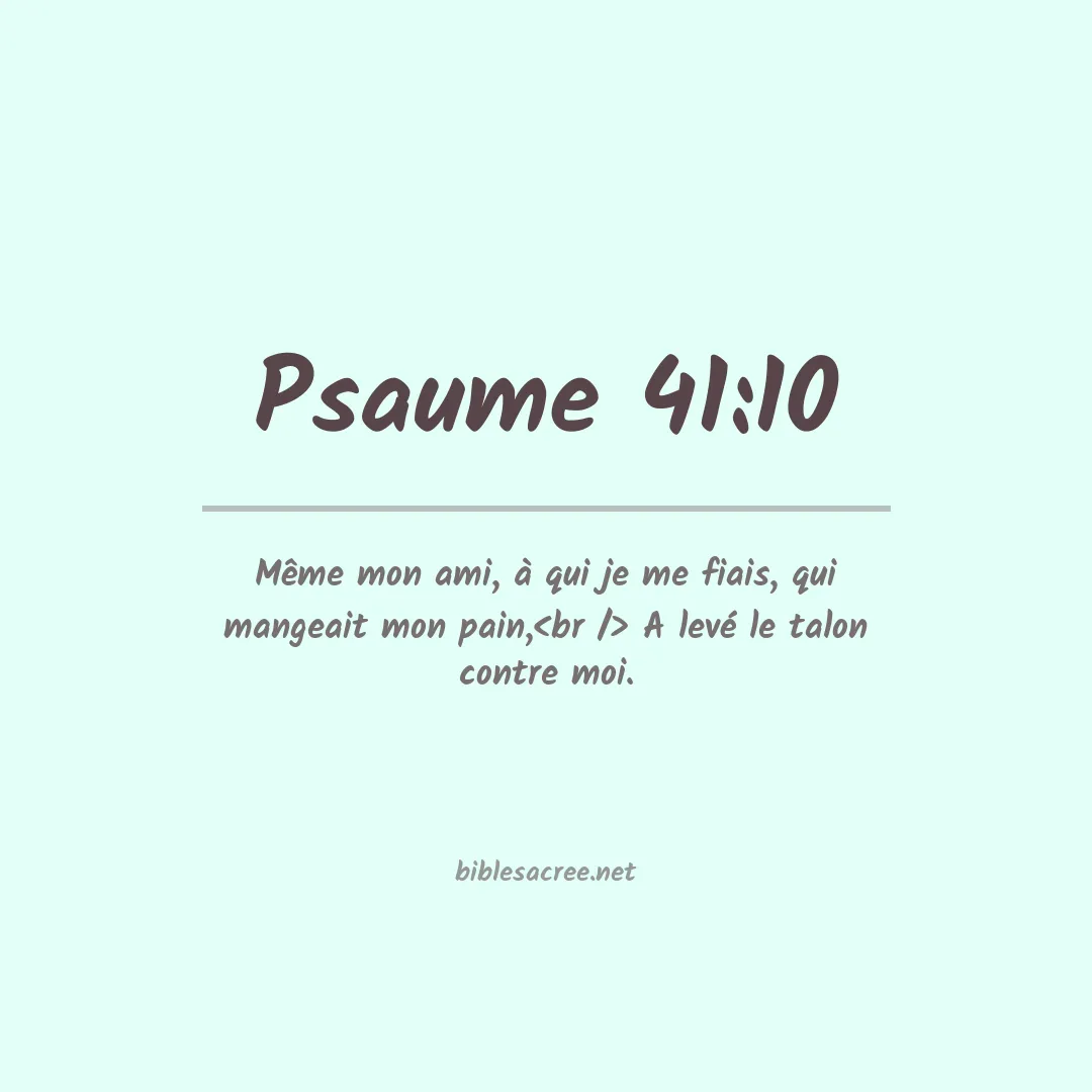 Psaume - 41:10