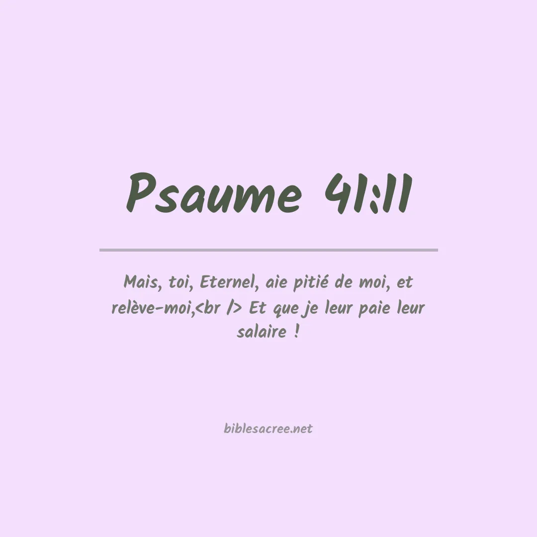 Psaume - 41:11