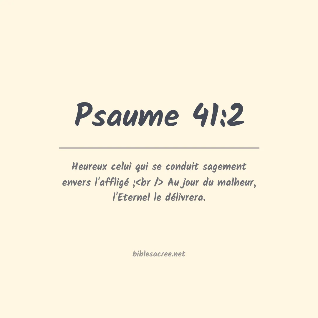 Psaume - 41:2