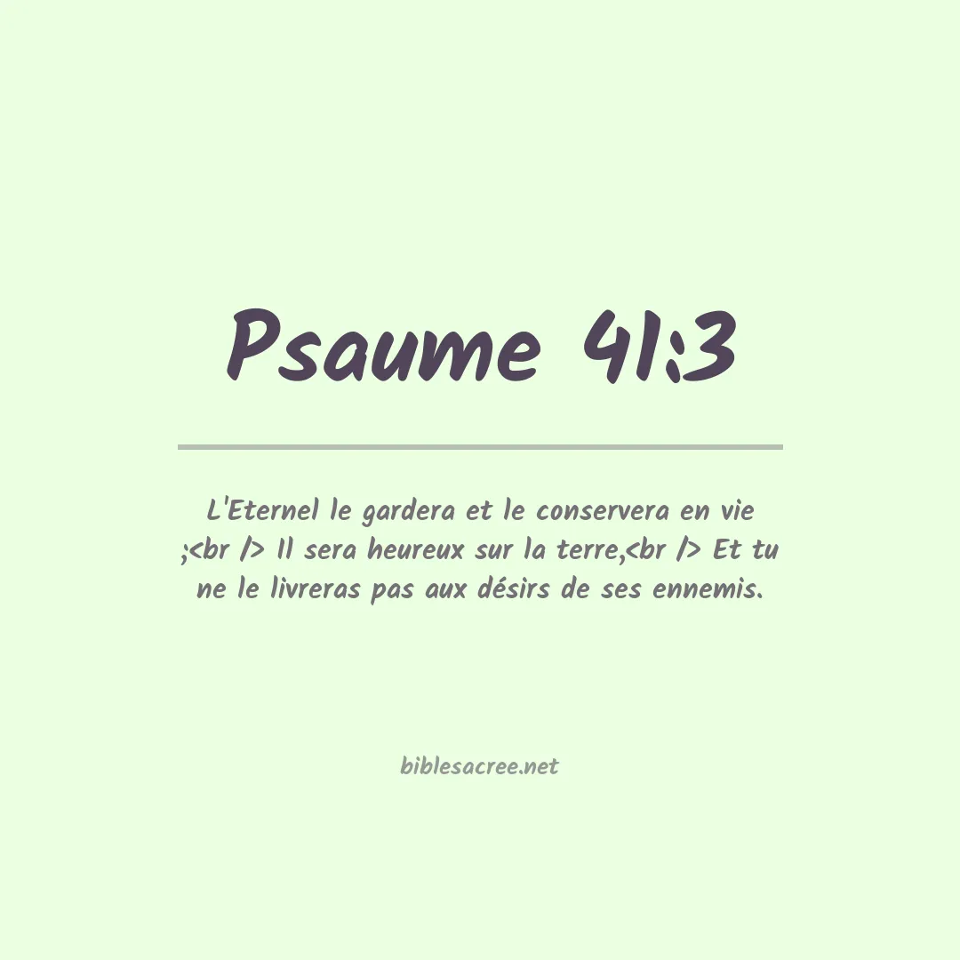 Psaume - 41:3