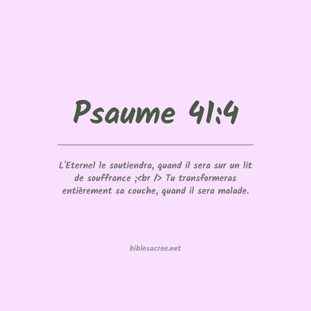 Psaume - 41:4