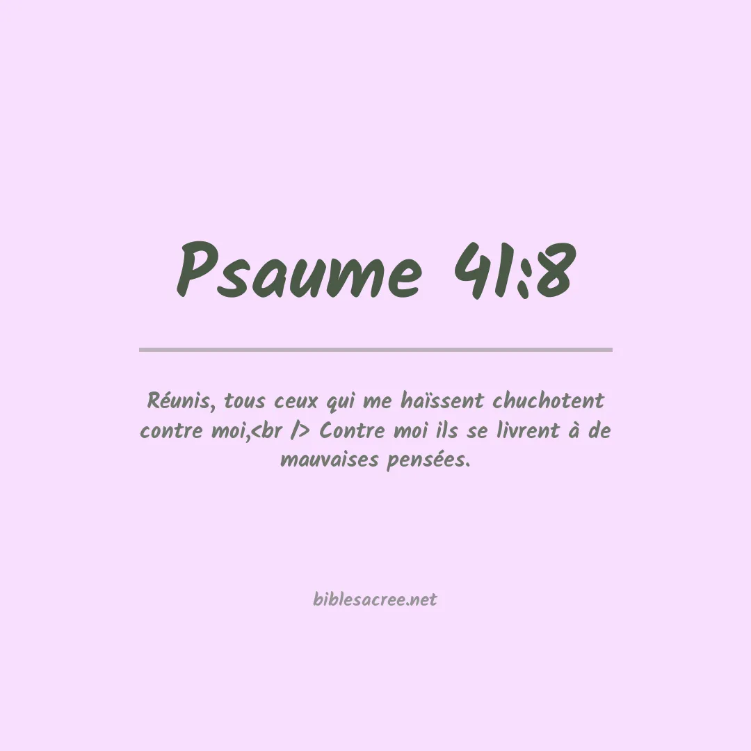 Psaume - 41:8